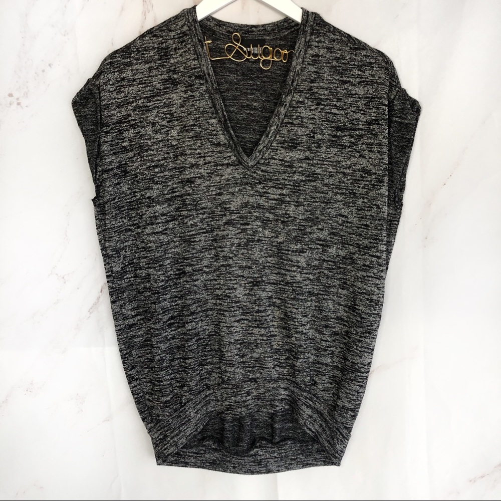 Wilfred Free XXS heather gray short sleeve top